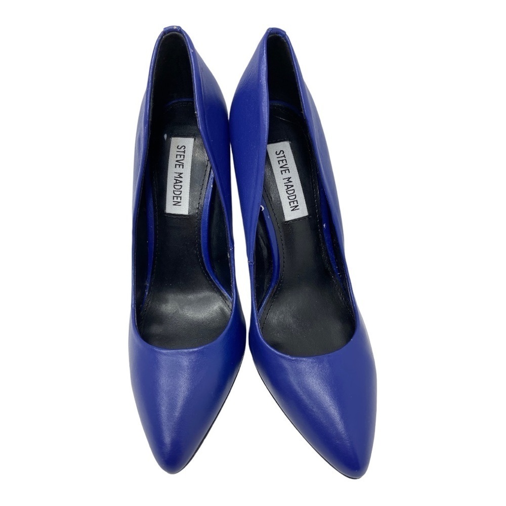 Steve Madden Women’s Blue Galleryy Round Toe High Heel Shoes Size 7M